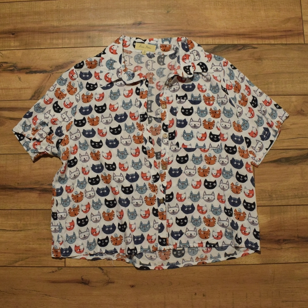 Cropped button down